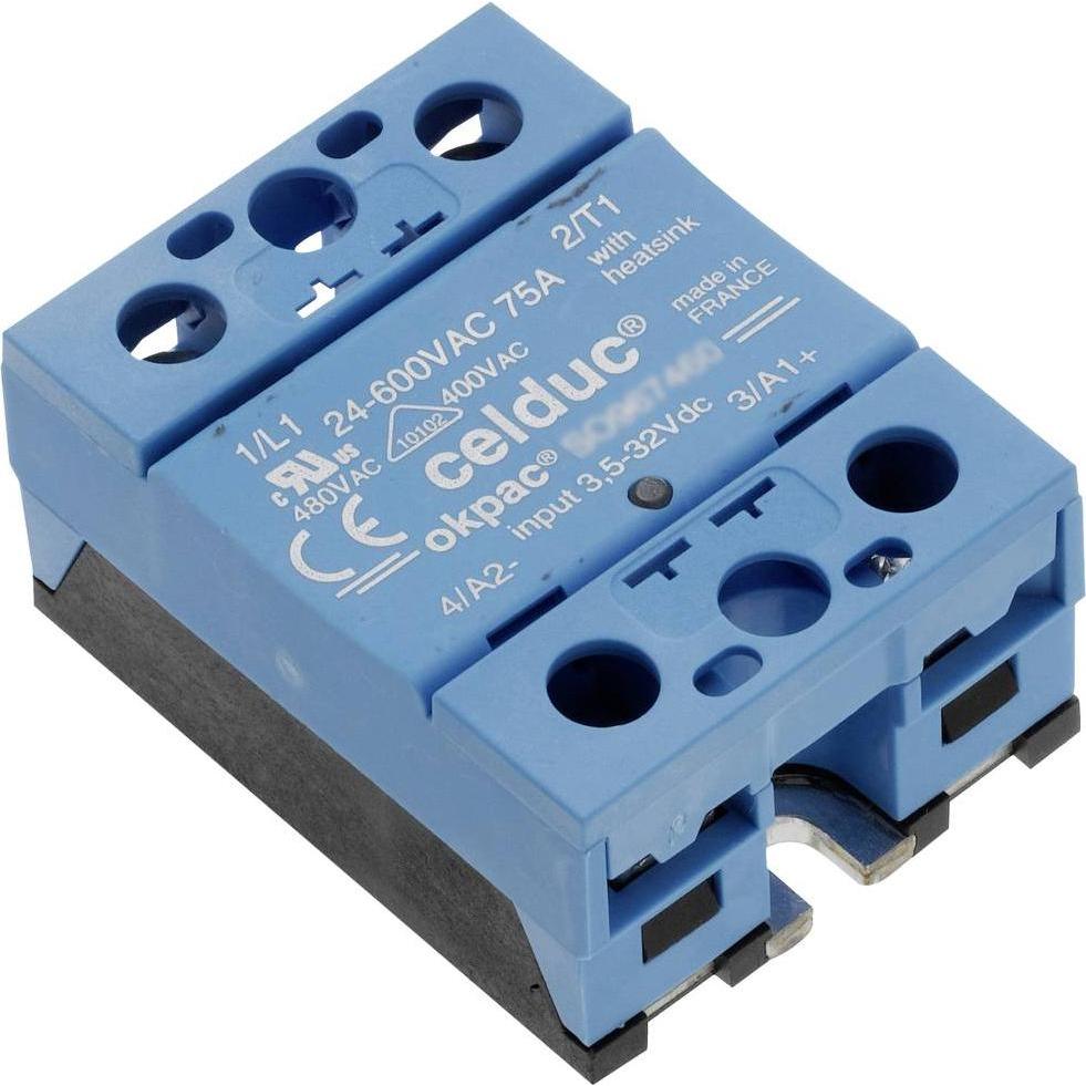 Celduc Halbleiterrelais SO887060 75 A Schaltspannung (max.): 690 V/AC 1 St., Relais