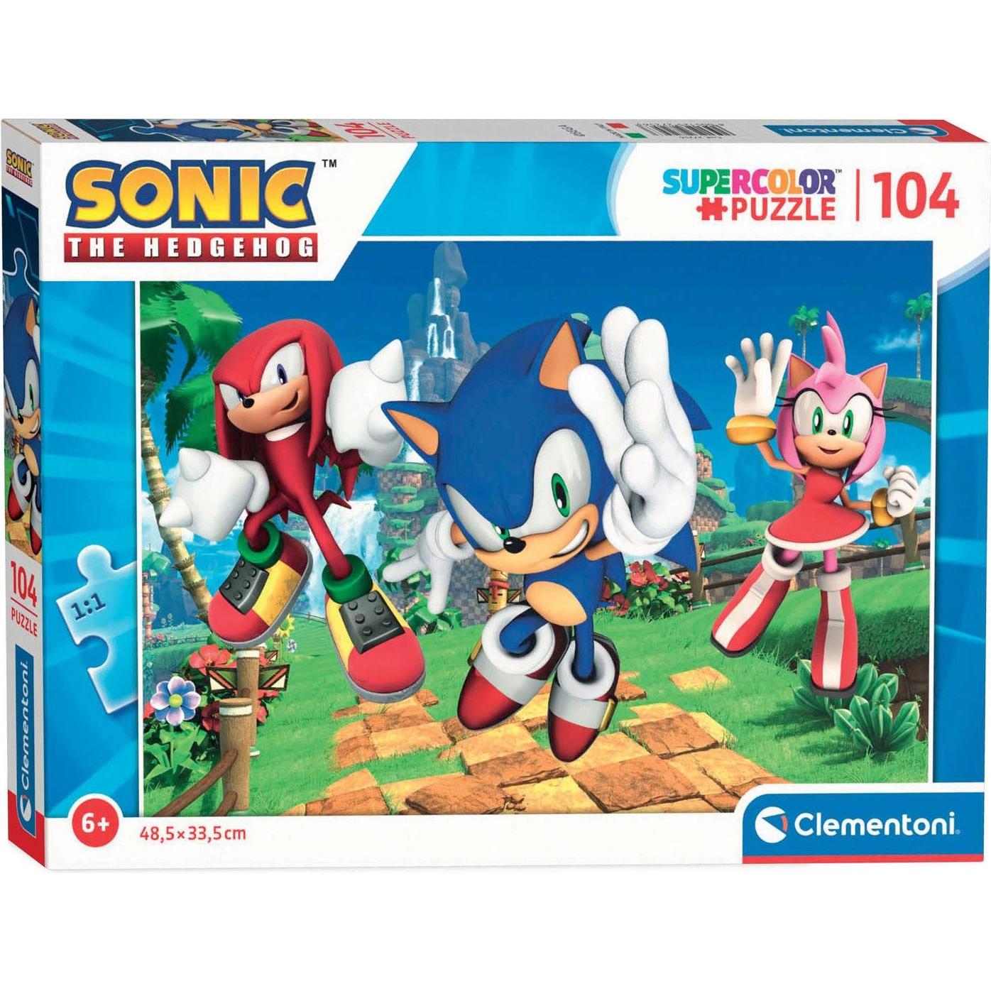 Clementoni Multicolore Puzzle - Sonic, 104°. (104 Pezzi)