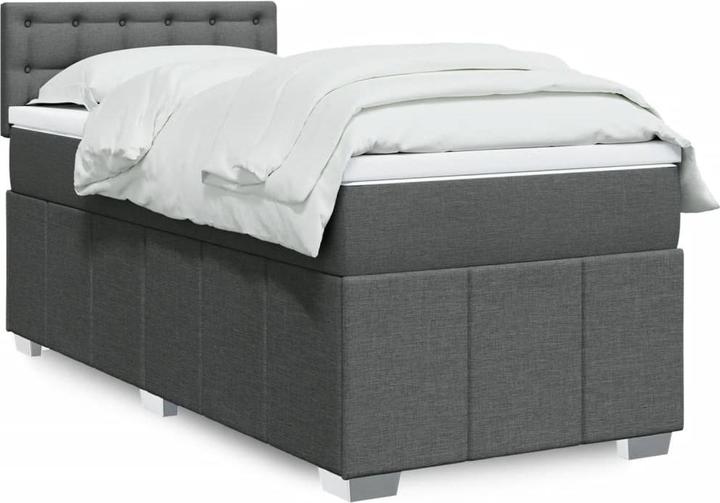VidaXL Bo x springbett mit Matratze 140 x 190 cm Stoff (140 x 190 cm)