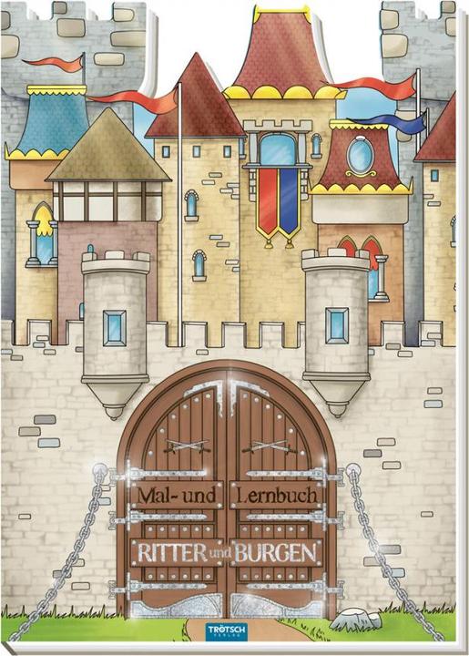 Image du produit Livre de coloriage et d'apprentissage Chevaliers et châteaux 21x29 cm 32 pages