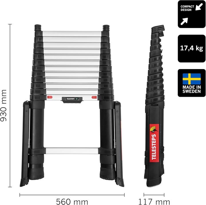Actual product image Telesteps Teleskopleiter Prime Line 4.1m S (Telescopic ladder, 410 cm)