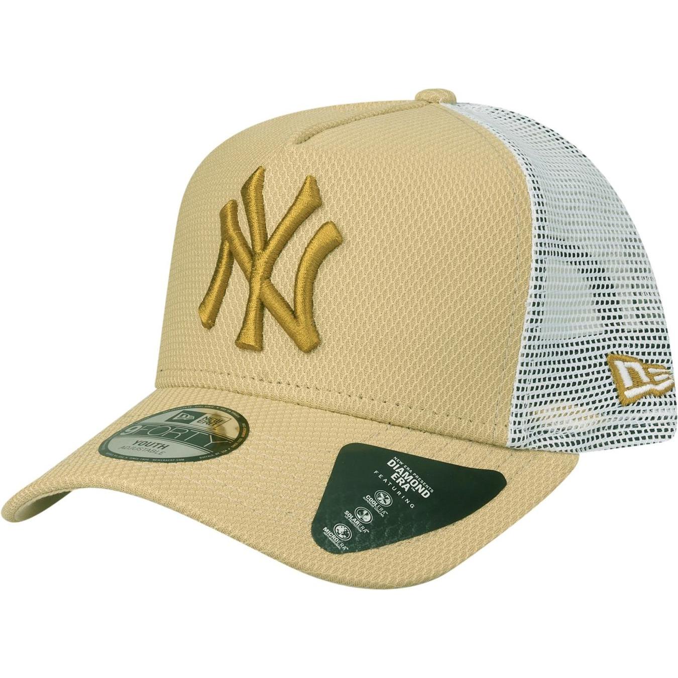 New Era, Herren, Cap, Kinder Cap - DIAMOND TRUCKER NY Yankees gold - Youth, Gold, (55, 56, 54 C)