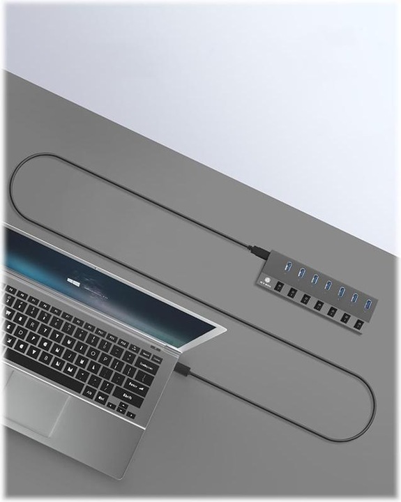 Produktbild RaidSonic IB-HUB1701-C3 (USB-C, 7 Ports)