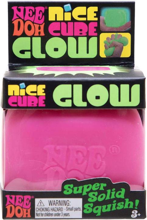 Actual product image NeeDoh Nice Cube Glow Fidget Toy