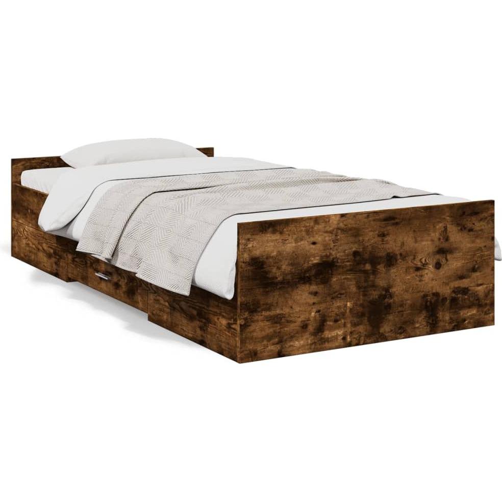 VidaXL, Bett, Bettgestell mit Schubladen 100 x 200cm (100 x 200 cm)