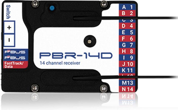 Actual product image Powerbox Systems PBR-14D 2.4Ghz Receiver