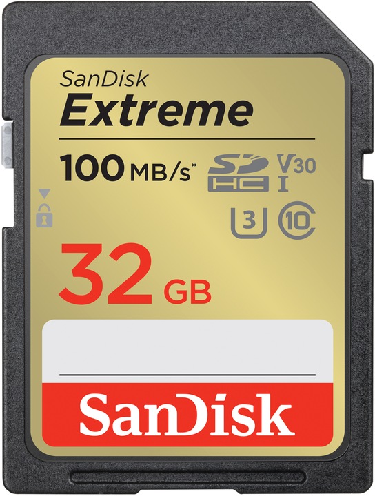 SanDisk Extreme (32 GB, SDHC, U3, UHS-I)