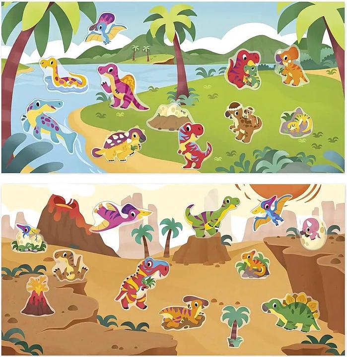 Produktbild Janod Atelier – Wiederverwendbare Dino-Aufkleber