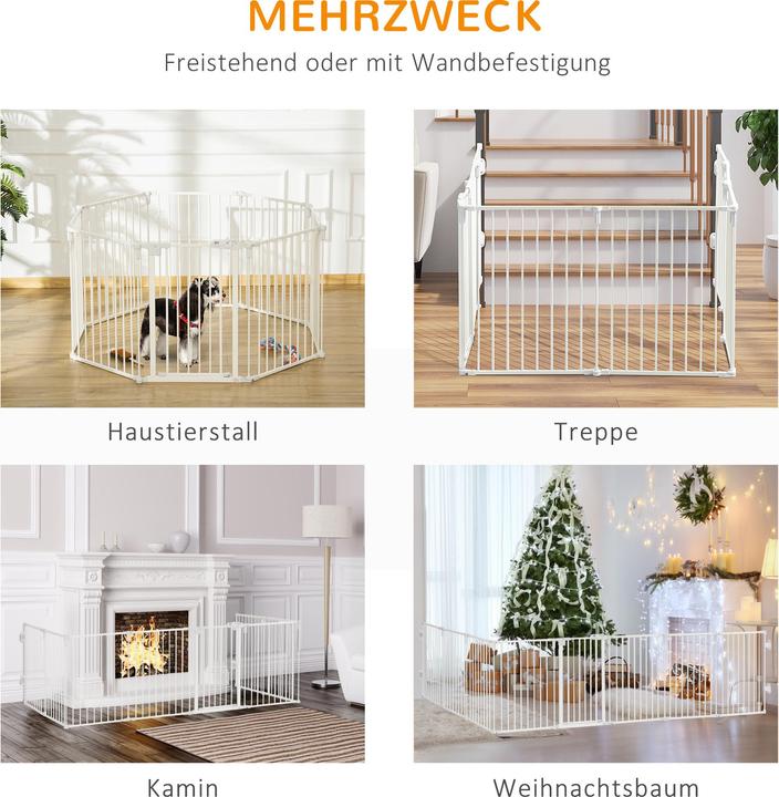 Actual product image PawHut Dog barrier consisting of 8 panels (62.50 cm)
