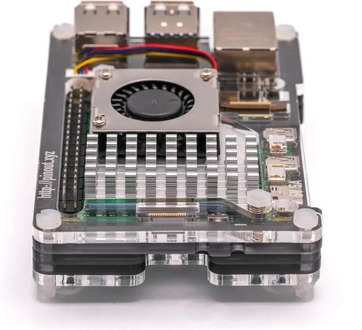 Actual product image Raspberry Pi Pibow case for 5 (fan not included) - Gray