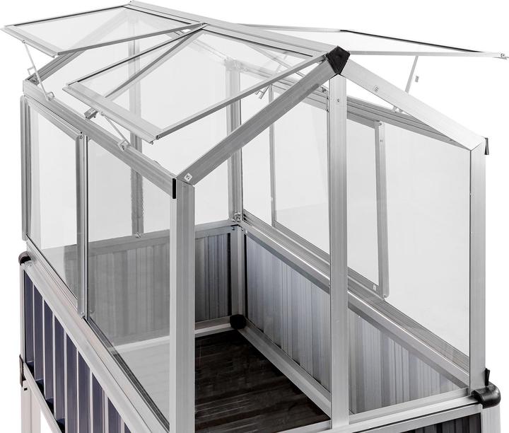 Produktbild Dema Hochbeet Eden 114x61x129cm mit Gewächshausaufsatz