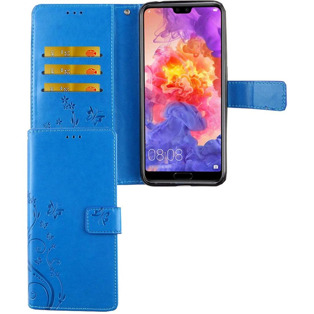 König Design Hülle Handy Schutz für Huawei P20 Pro Case Cover Tasche Wallet Etui Handyhülle (Huawei P20 Pro), Smartphone...