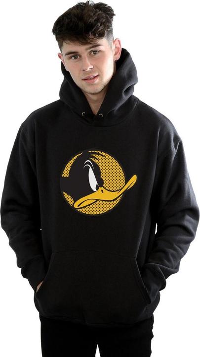 Immagine prodotto Looney Tunes Daffy Duck Dotted Profile Felpa con Cappuccio Uomo (L)