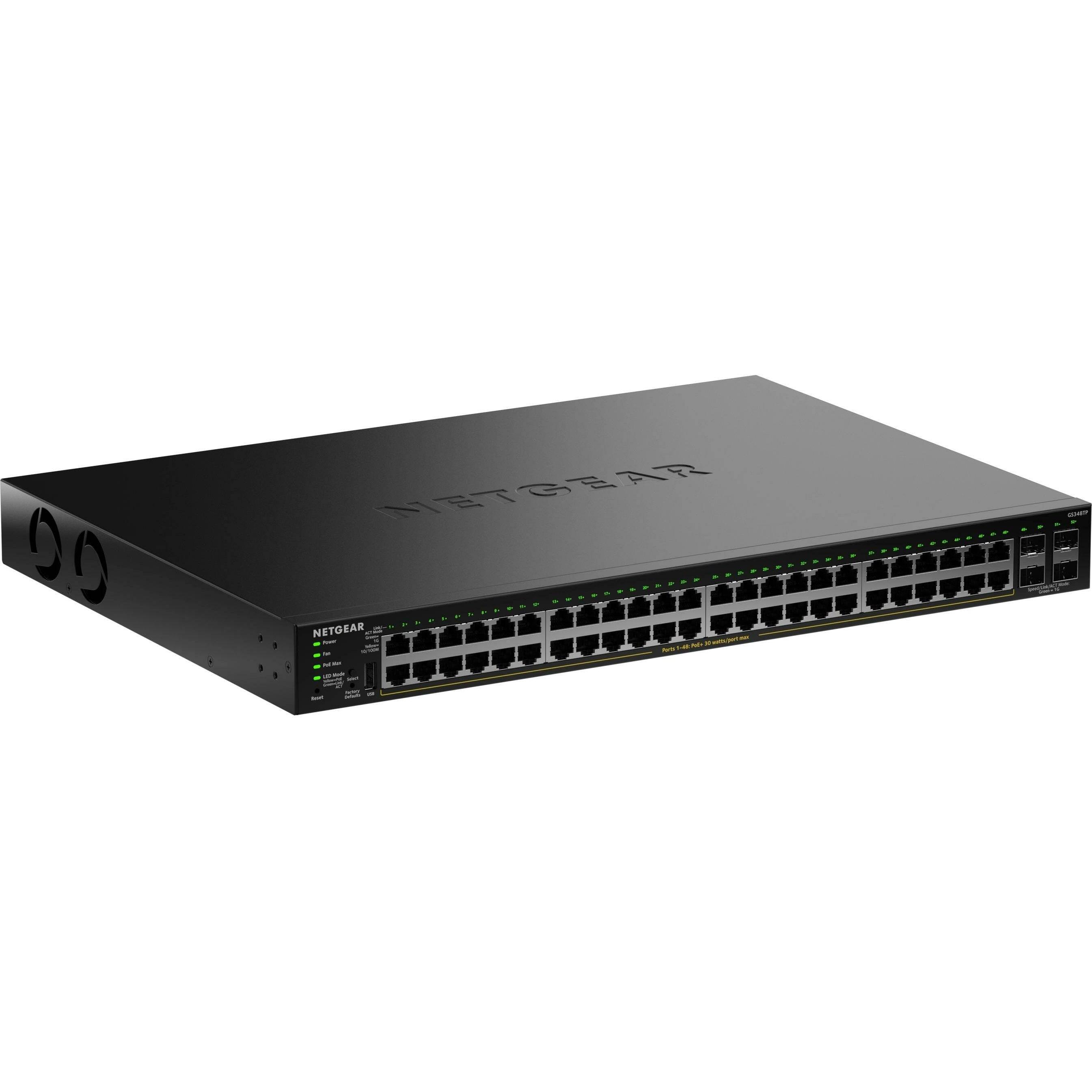 Netgear 48-PORT 1G POE+ SMART SWITCH (48 Ports), Netzwerk Switch