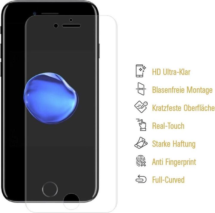 Produktbild Protectorking 1x Panzerfolie Anti-Shock Full Cover HD Klar (1 Stück, Apple iPhone 6 Plus)