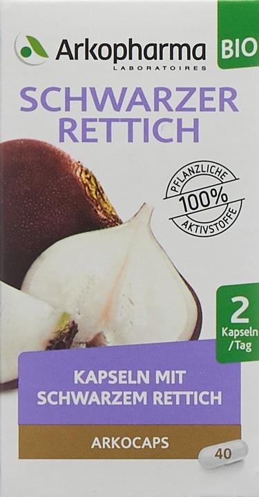 Actual product image Arkopharma Schwarzer Rettich (40 pcs., Capsules, 41 g)