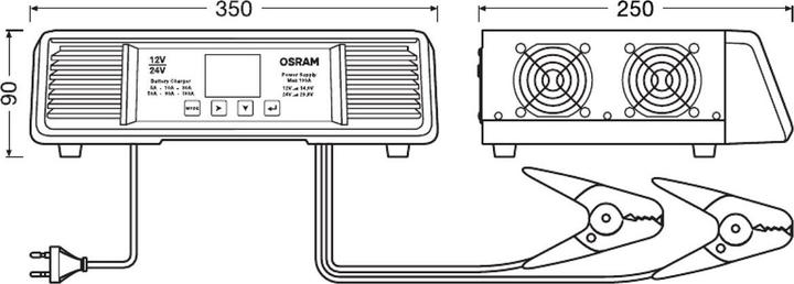 Produktbild Osram Batterieladegerät 100A (12V, 24V, 100 A)