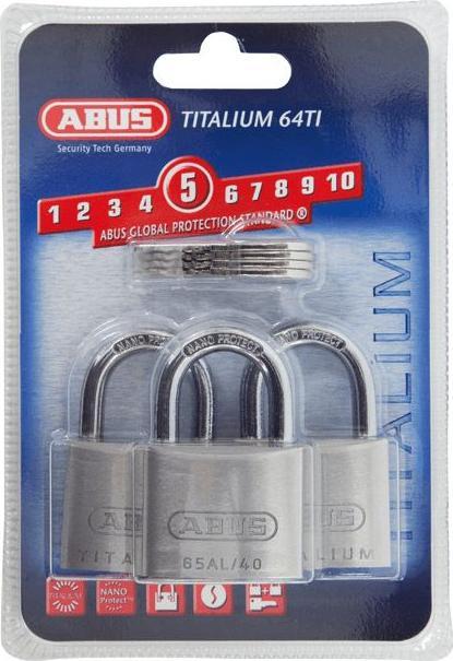 Produktbild Abus Hangschloss 64TI/30 Triples SB