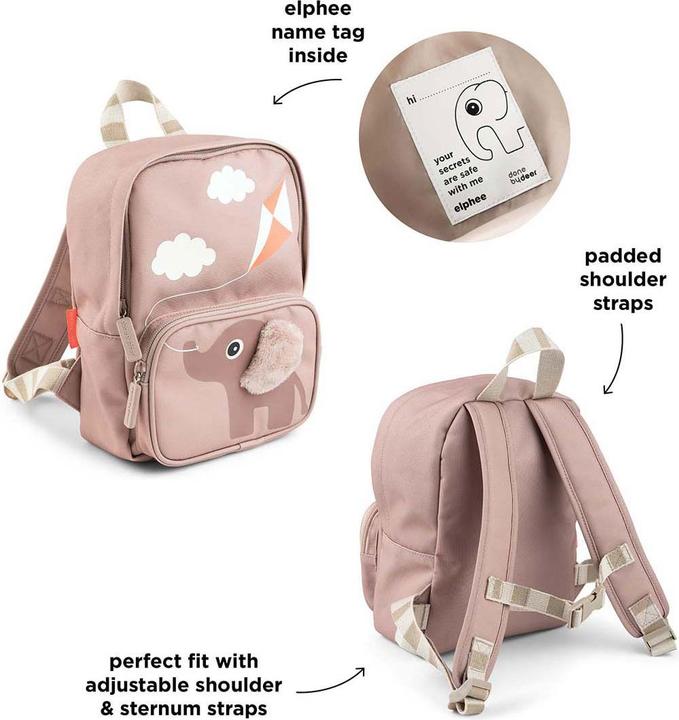 Image du produit Done by Deer Kinderrucksack Elphee Pink 4 L