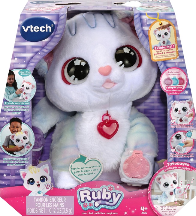 Produktbild VTech Ruby, mon chat paillettes magiques (24 cm)