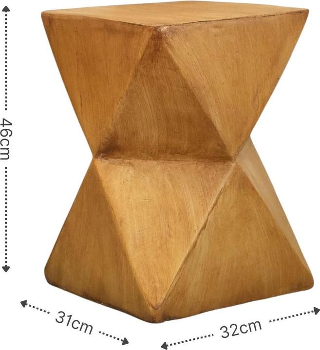 Actual product image Hermex Outdoor-Tisch Gartentisch Akzenttisch Beistelltisch Dekotisch