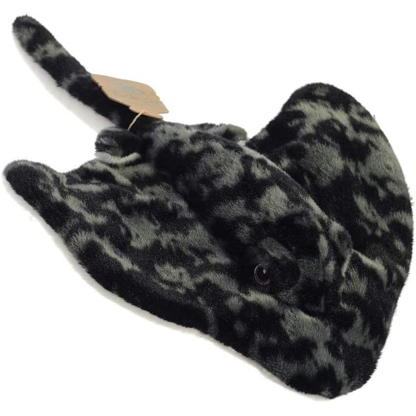 Aurora 35019 - Eco Nation Stachelrochen, schwarz/grau, Plüschtier, 30 cm (30 cm) (26353)