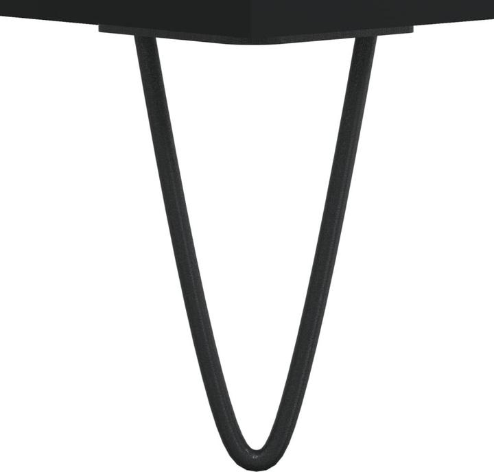 Image du produit VidaXL Plattenschrank Schwarz 84,5x38x89 cm Holzwerkstoff, Farbe