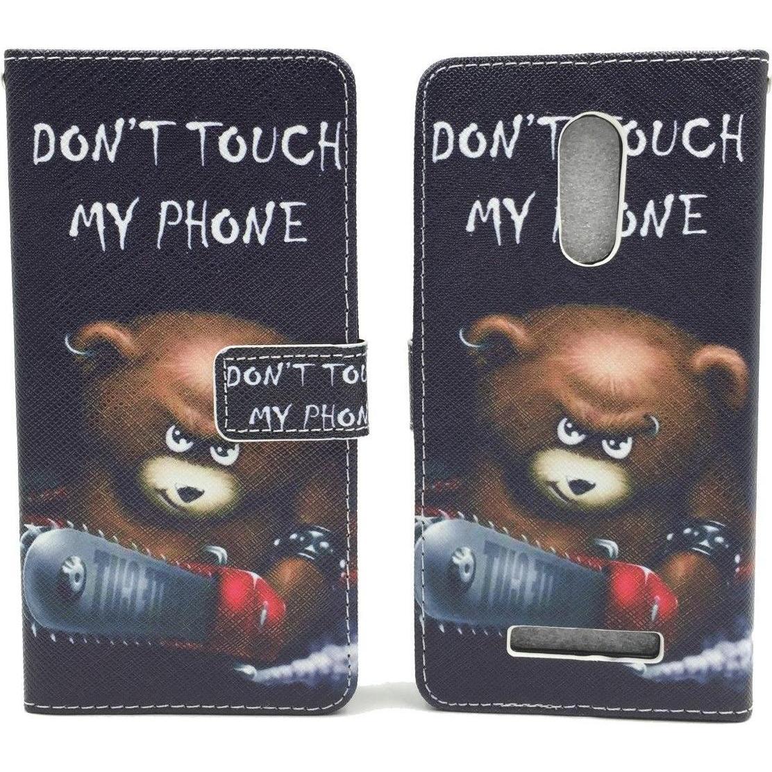 König Design Schutz Hülle für Xiaomi Redmi Note 3 Bär Dont Touch Tasche Cover + 1 Panzer Schutz Glas (Xiaomi Redmi Note ...