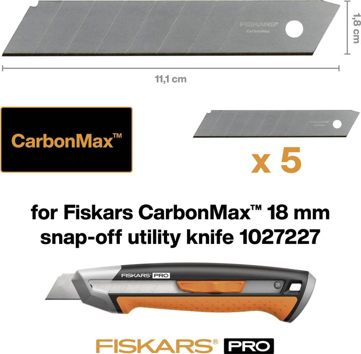 Productafbeelding Fiskars Afbreekmes Cmax 18mm 5st
