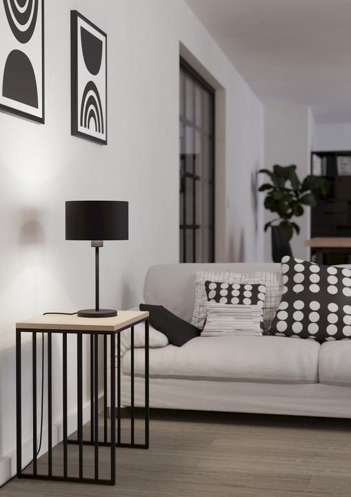Actual product image EGLO Table lamp MASERLO1 1x E27, Black (E27)