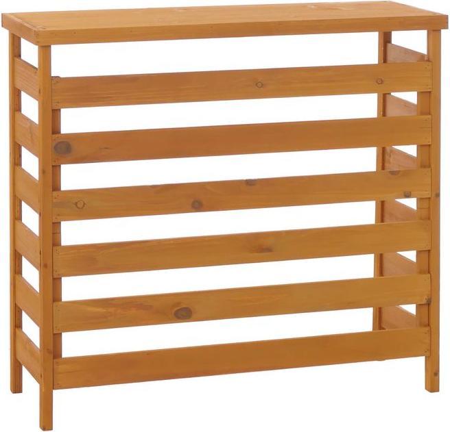 Produktbild Mendler Verkleidung für Klimaanlage/Wärmetauscher Q15, Abdeckung Holz FSC®-zertifiziert 78x84x32cm, natur