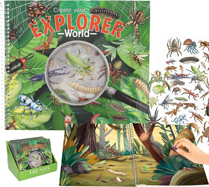 Produktbild Trend DEPESCHE Stickerbuch Explorer Stickerworld mit Relief Stickern