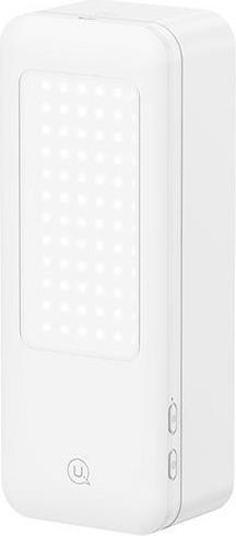 Usams Multifunkcyjny uchwyt na telefon z lampą LED biały/white ZB26501 (US-ZB265)