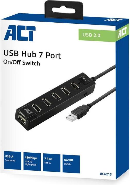 Produktbild ACT AC6215 (USB-A, 7 Ports)