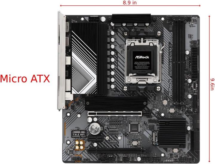 Productafbeelding AsRock B650M-HDV/M.2 AM5 retail (AM5, AMD B650, mATX)