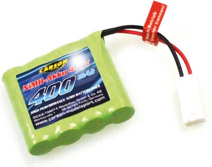 Actual product image Carson Battery 4.8V/400mAh NIMH (4.80 V, 400 mAh)