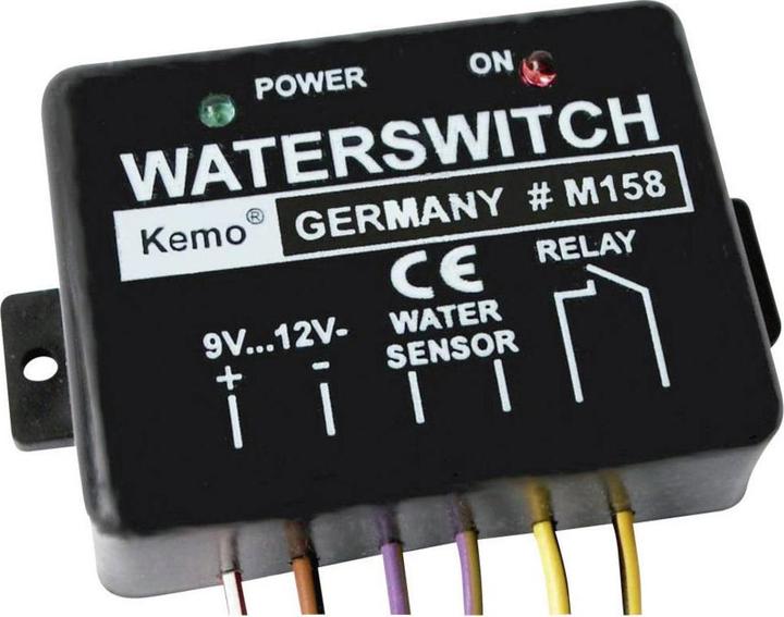 Actual product image Kemo Water detector 9-12 V DC