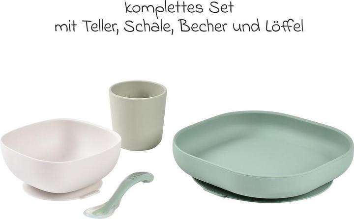 Produktbild Beaba Silikon Geschirr-Set 4-tlg salbei