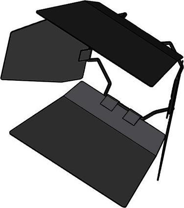 Produktbild LTS ZBK 12 schwarz Blendklappe