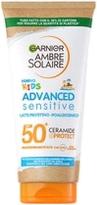 Produktbild Garnier Ambre Solaire Advanced Sensitive Kids Lotion Ceramide Protect Spf 50 175 Ml (Sonnencreme Gesicht, SPF 50, 175 ml)