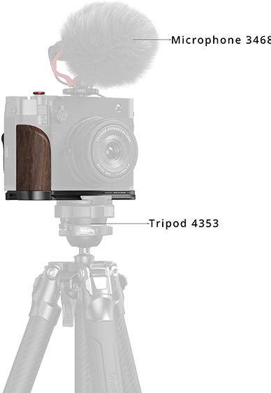 Image du produit SmallRig L-Winkel mit Holzgriff für FUJIFILM GFX100RF Schwarz (Cage)