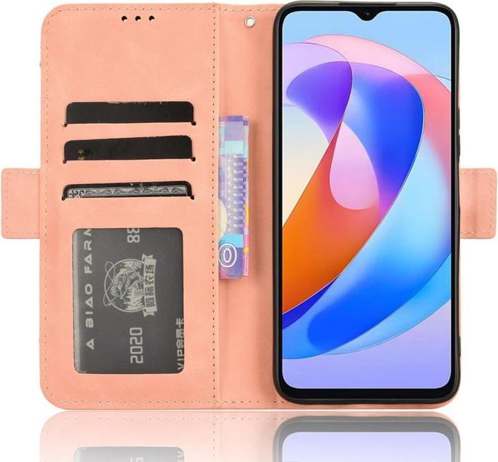 Image du produit Cover-Discount Honor Magic6 Lite - Etui avec de nombreuses poches pour cartes roses (Honor Magic6 Lite)