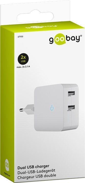 Actual product image Goobay Dual USB (10 W)