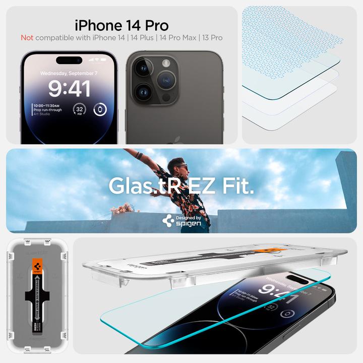Image du produit Spigen EZ Fit (2 pièce(s), Apple iPhone 14 Pro)