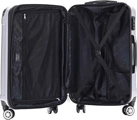 Image du produit Beibye Roulettes jumelées 2048 Trolley rigide, argent, XL (115 l)