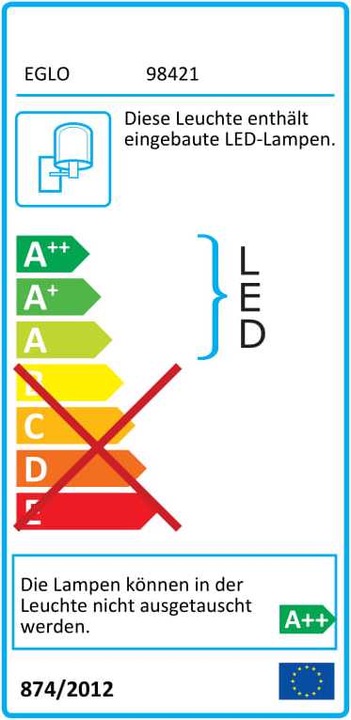 Energie-Label EGLO Sania 4 (600 lm)