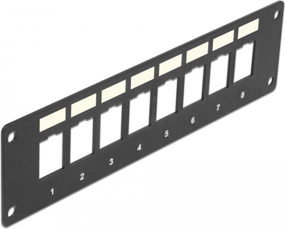 Delock Keystone Halterung 8 Port Panel Einbau