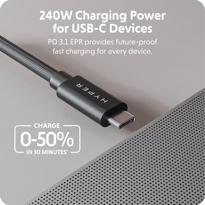 Image du produit Targus Câble de performance HyperDrive USB4 (1.20 m, 240 W)