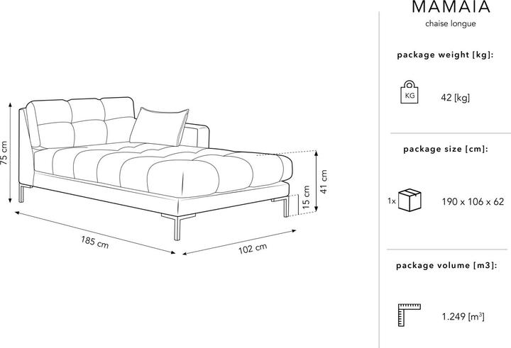 Image du produit Micadoni Mamaia (Recamière)