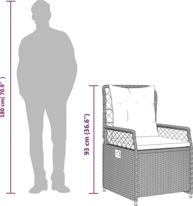 Produktbild vidaXL Garten Essgruppe